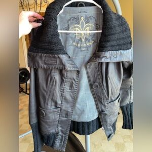 Women's Black lambskin  Leather Jacket S